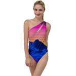 Outrun-vaporwave-hd-wallpaper-preview To One Side Swimsuit