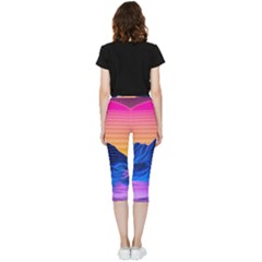 Inside Out Lightweight Velour Capri Leggings  