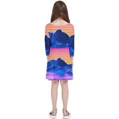 Kids  Quarter Sleeve Skater Dress 