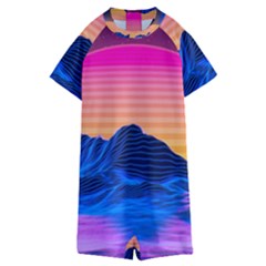 Kids  Boyleg Half Suit Swimwear 