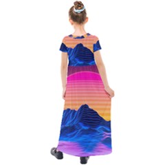 Kids  Short Sleeve Maxi Dress 