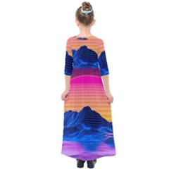 Kids  Quarter Sleeve Maxi Dress 