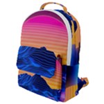 Outrun-vaporwave-hd-wallpaper-preview Flap Pocket Backpack (Small)