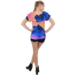 Ruffle Collar Chiffon Blouse 