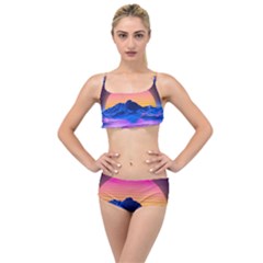 Layered Top Bikini Set 