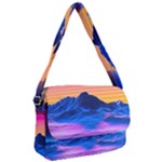 Outrun-vaporwave-hd-wallpaper-preview Courier Bag