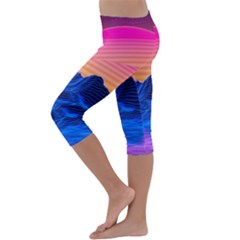 Kids  Lightweight Velour Capri Leggings  