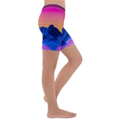 Kids  Lightweight Velour Capri Yoga Leggings 