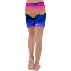 Kids  Lightweight Velour Capri Yoga Leggings 