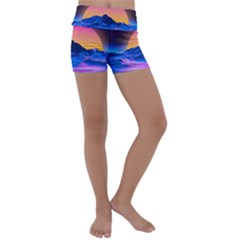 Kids  Lightweight Velour Yoga Shorts 