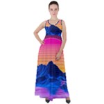 Outrun-vaporwave-hd-wallpaper-preview Empire Waist Velour Maxi Dress