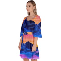Velour Kimono Dress 