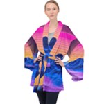 Outrun-vaporwave-hd-wallpaper-preview Long Sleeve Velvet Kimono 
