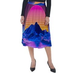 Classic Velour Midi Skirt  