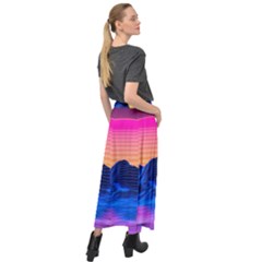 Velour Split Maxi Skirt 