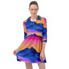 Mini Skater Shirt Dress 