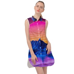 Sleeveless Shirt Dress 