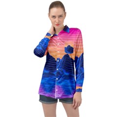 Long Sleeve Satin Shirt 