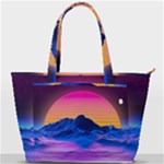 Outrun-vaporwave-hd-wallpaper-preview Back Pocket Shoulder Bag 