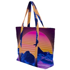 Zip Up Canvas Bag 