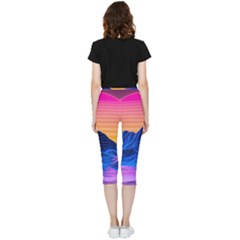 Inside Out Lightweight Velour Capri Leggings  
