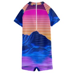 Kids  Boyleg Half Suit Swimwear 