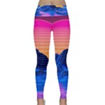 Outrun-vaporwave-hd-wallpaper-preview Lightweight Velour Classic Yoga Leggings