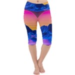 Outrun-vaporwave-hd-wallpaper-preview Lightweight Velour Cropped Yoga Leggings