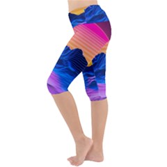 Lightweight Velour Cropped Yoga Leggings 