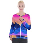 Outrun-vaporwave-hd-wallpaper-preview Casual Zip Up Jacket
