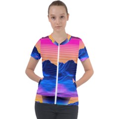 Short Sleeve Zip Up Jacket 