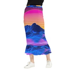 Maxi Fishtail Chiffon Skirt 