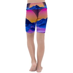 Kids  Lightweight Velour Cropped Yoga Leggings 