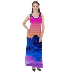 Sleeveless Velour Maxi Dress 