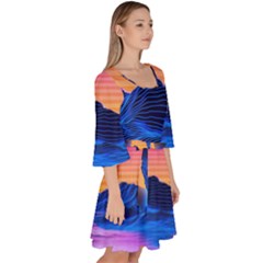 Velour Kimono Dress 