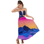 Outrun-vaporwave-hd-wallpaper-preview Backless Maxi Beach Dress