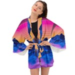 Outrun-vaporwave-hd-wallpaper-preview Long Sleeve Kimono