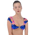 Outrun-vaporwave-hd-wallpaper-preview Cap Sleeve Ring Bikini Top