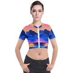 Short Sleeve Cropped Jacket 