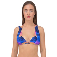 Double Strap Halter Bikini Top 