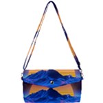 Outrun-vaporwave-hd-wallpaper-preview Removable Strap Clutch Bag