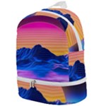 Outrun-vaporwave-hd-wallpaper-preview Zip Bottom Backpack