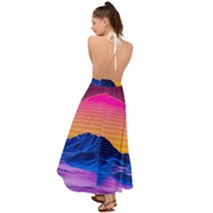 Backless Maxi Beach Dress 