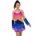 Outrun-vaporwave-hd-wallpaper-preview Kimono Sleeves Boho Dress