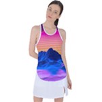 Outrun-vaporwave-hd-wallpaper-preview Racer Back Mesh Tank Top