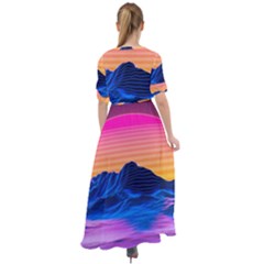 Waist Tie Boho Maxi Dress 