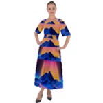 Outrun-vaporwave-hd-wallpaper-preview Shoulder Straps Boho Maxi Dress 
