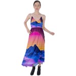 Outrun-vaporwave-hd-wallpaper-preview Tie Back Maxi Dress