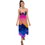Outrun-vaporwave-hd-wallpaper-preview Halter Tie Back Dress 