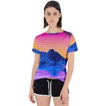Outrun-vaporwave-hd-wallpaper-preview Open Back Sport Tee